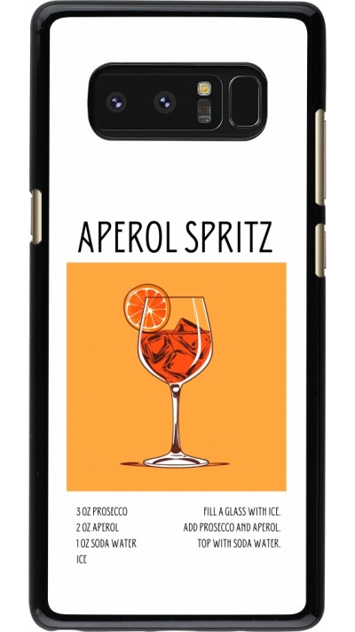 Samsung Galaxy Note8 Case Hülle - Cocktail Rezept Aperol Spritz