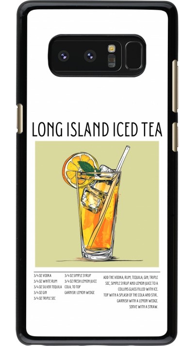 Samsung Galaxy Note8 Case Hülle - Cocktail Rezept Long Island Ice Tea