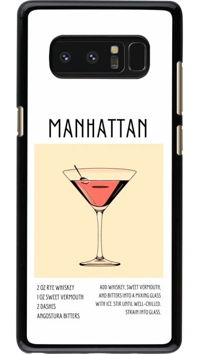 Coque Samsung Galaxy Note8 - Cocktail recette Manhattan
