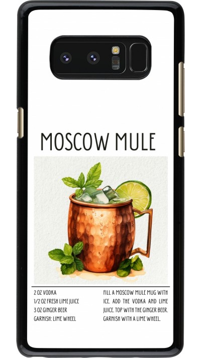 Samsung Galaxy Note8 Case Hülle - Cocktail Rezept Moscow Mule