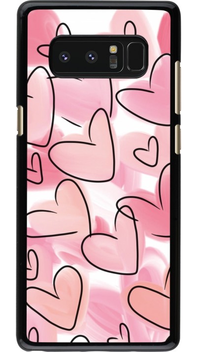 Coque Samsung Galaxy Note8 - Easter 2023 pink hearts