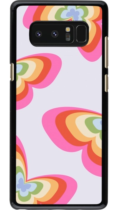 Samsung Galaxy Note8 Case Hülle - Easter 2024 rainbow butterflies