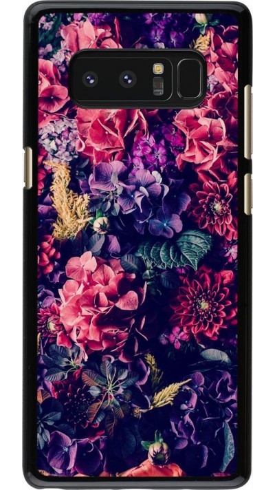 Coque Samsung Galaxy Note 8 - Flowers Dark