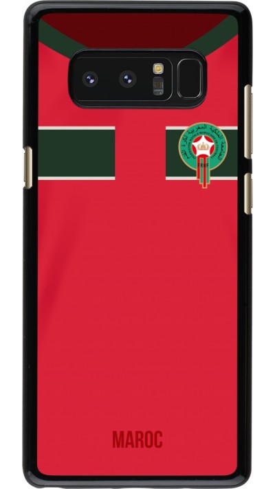 Coque Samsung Galaxy Note8 - Maillot de football Maroc 2022 personnalisable
