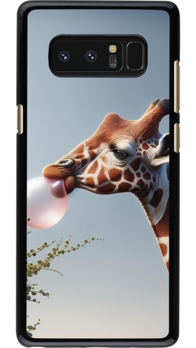 Samsung Galaxy Note8 Case Hülle - Giraffe mit Blase