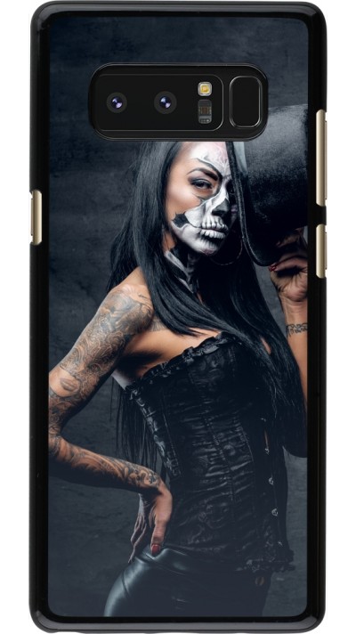 Samsung Galaxy Note8 Case Hülle - Halloween 22 Tattooed Girl