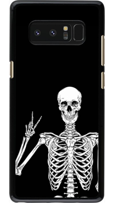 Coque Samsung Galaxy Note8 - Halloween 2023 peace skeleton