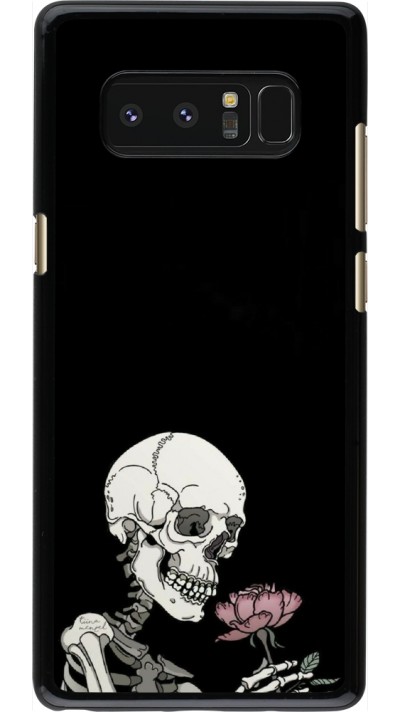 Coque Samsung Galaxy Note8 - Halloween 2023 rose and skeleton