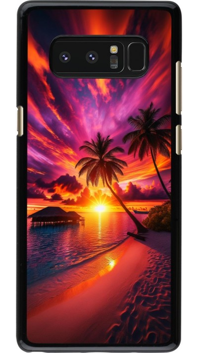 Samsung Galaxy Note8 Case Hülle - Malediven Abenddämmerung Glückseligkeit