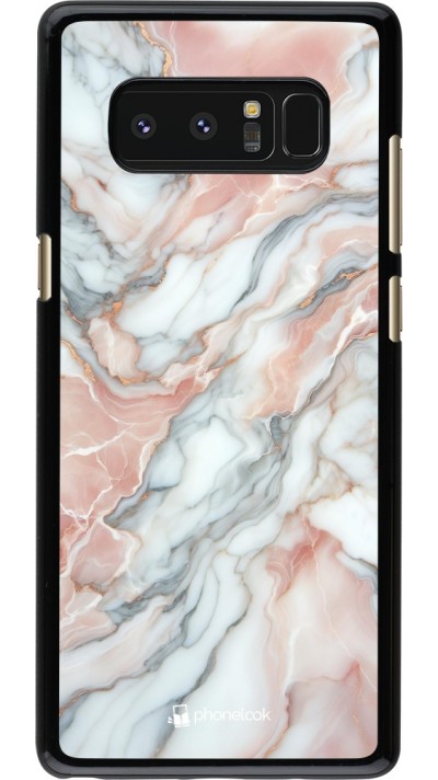 Samsung Galaxy Note8 Case Hülle - Rosa Leuchtender Marmor