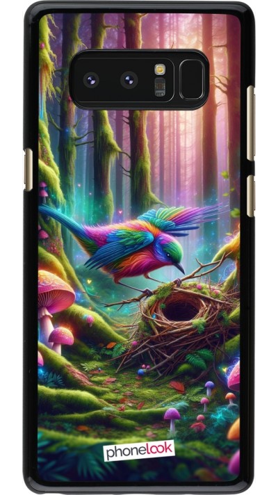 Coque Samsung Galaxy Note8 - Oiseau Nid Forêt