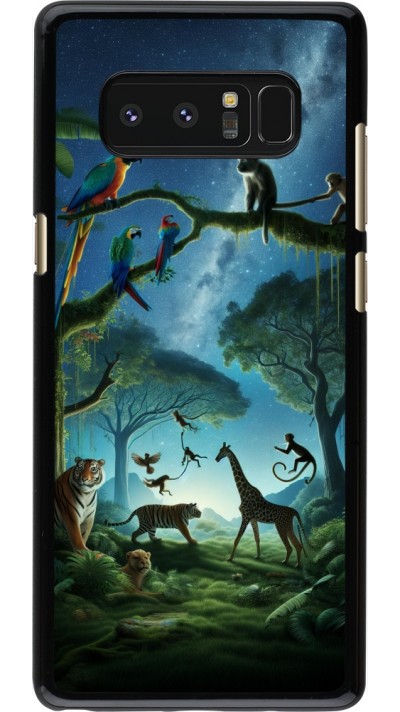 Samsung Galaxy Note8 Case Hülle - Paradies der exotischen Tiere