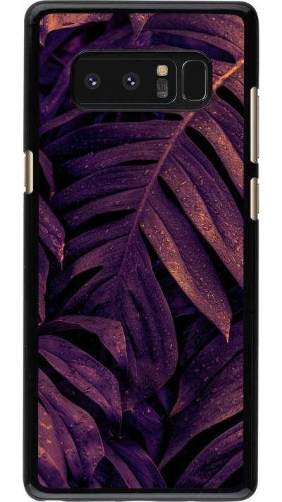 Coque Samsung Galaxy Note8 - Purple Light Leaves
