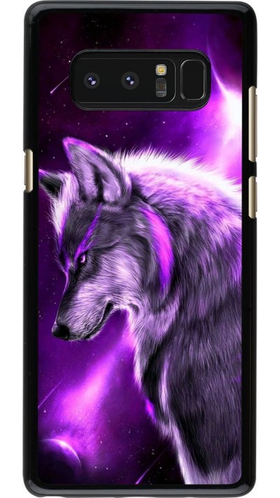 Coque Samsung Galaxy Note8 - Purple Sky Wolf