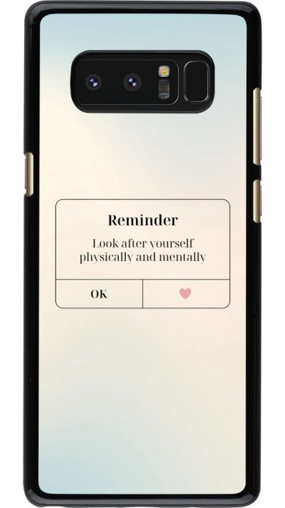 Coque Samsung Galaxy Note8 - Reminder Look after yourself