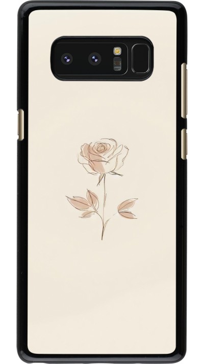 Samsung Galaxy Note8 Case Hülle - Rosa Sand Minimalistisch