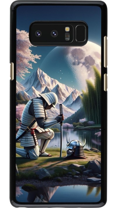 Samsung Galaxy Note8 Case Hülle - Samurai Katana Mond