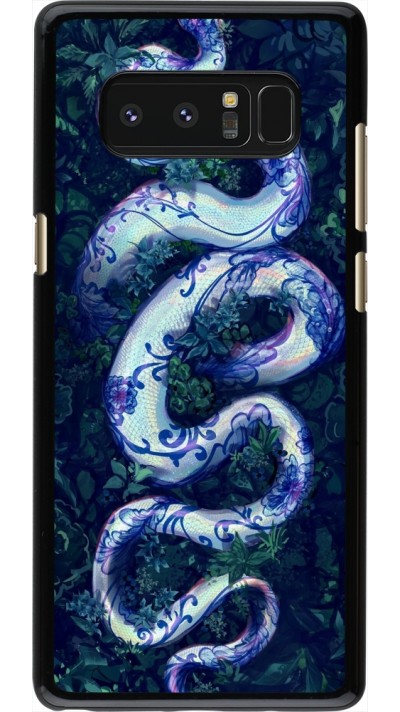 Coque Samsung Galaxy Note8 - Serpent Blue Anaconda