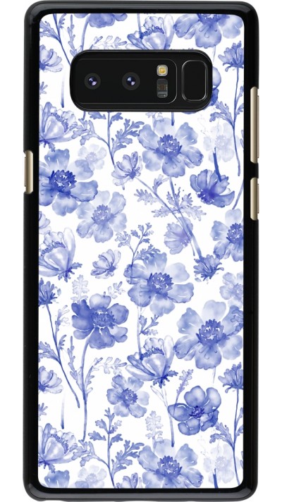 Coque Samsung Galaxy Note8 - Spring 23 watercolor blue flowers