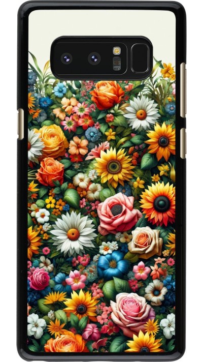 Samsung Galaxy Note8 Case Hülle - Sommer Blumenmuster