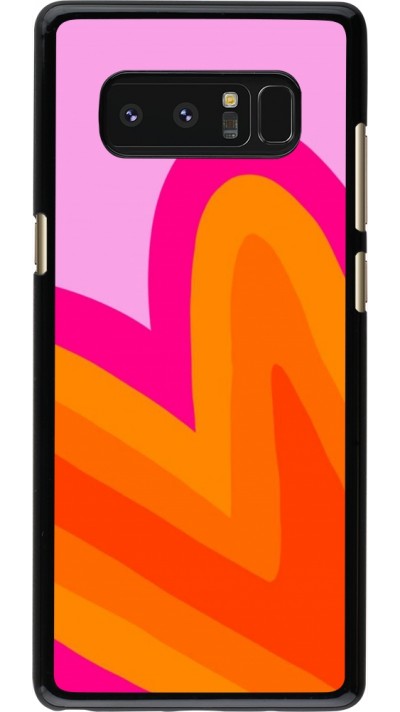 Samsung Galaxy Note8 Case Hülle - Valentine 2024 heart gradient