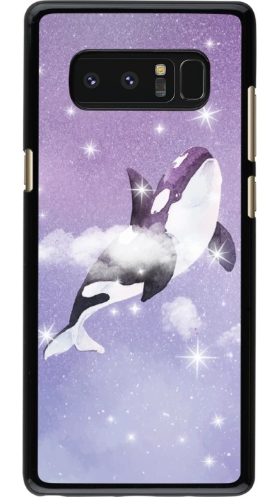 Hülle Samsung Galaxy Note8 - Whale in sparking stars