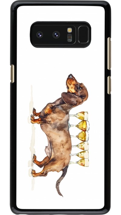 Samsung Galaxy Note8 Case Hülle - Wine Teckel