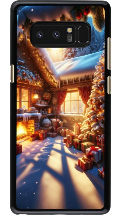 Coque Samsung Galaxy Note8 - Noël Chalet Féerie