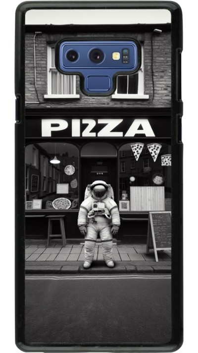 Coque Samsung Galaxy Note9 - Astronaute devant une Pizzeria
