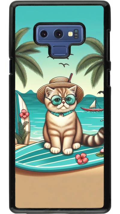 Coque Samsung Galaxy Note9 - Chat Surf Style