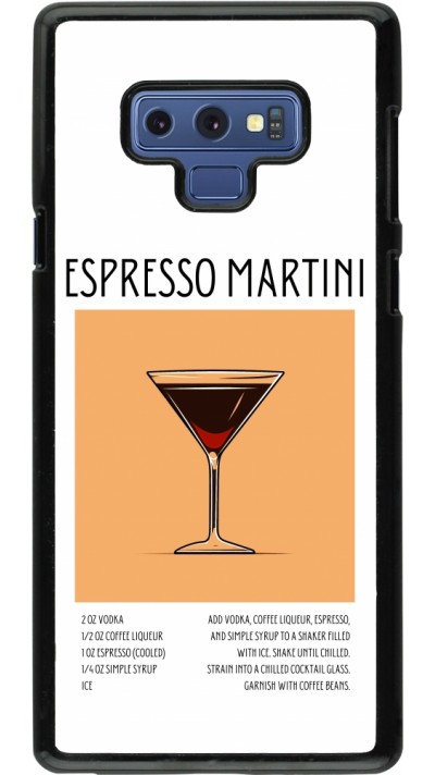 Coque Samsung Galaxy Note9 - Cocktail recette Espresso Martini