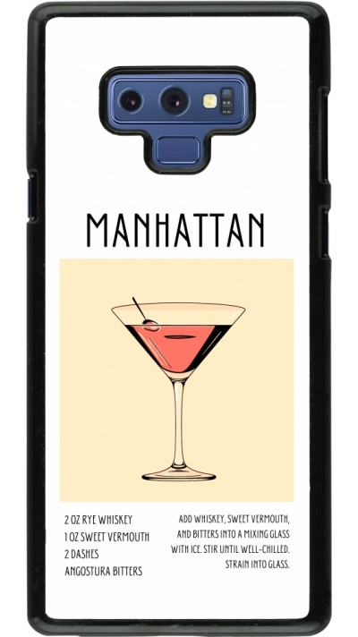 Coque Samsung Galaxy Note9 - Cocktail recette Manhattan
