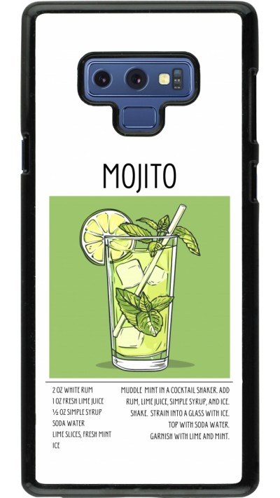 Samsung Galaxy Note9 Case Hülle - Cocktail Rezept Mojito