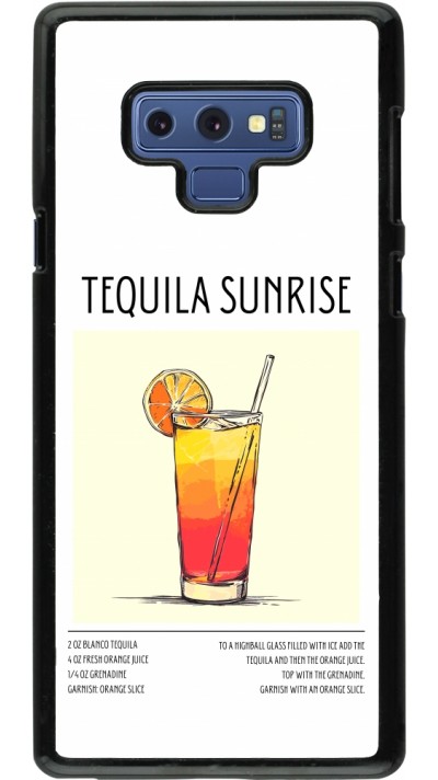 Coque Samsung Galaxy Note9 - Cocktail recette Tequila Sunrise