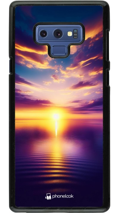 Coque Samsung Galaxy Note9 - Coucher soleil jaune violet