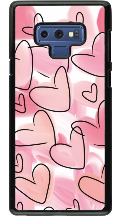 Samsung Galaxy Note9 Case Hülle - Easter 2023 pink hearts