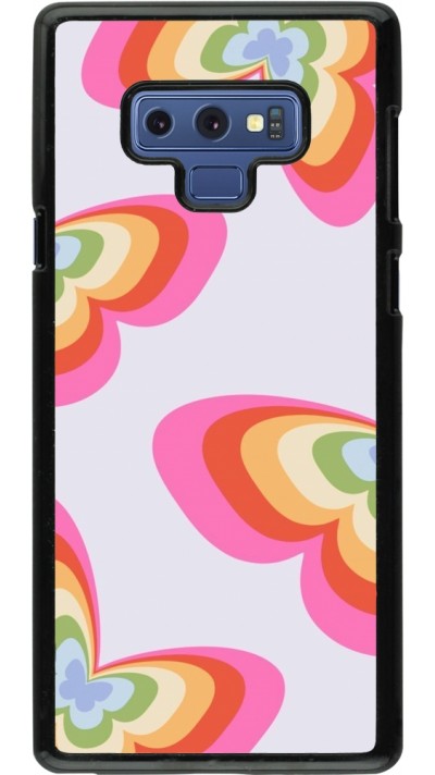 Samsung Galaxy Note9 Case Hülle - Easter 2024 rainbow butterflies