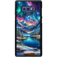 Samsung Galaxy Note9 Case Hülle - Fantasiebergsee Himmel Sterne