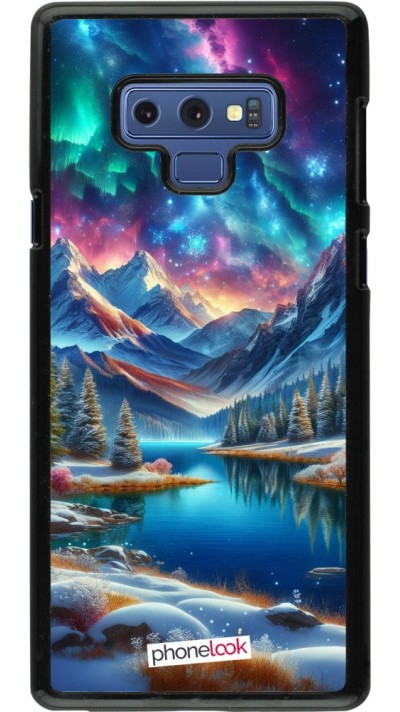 Samsung Galaxy Note9 Case Hülle - Fantasiebergsee Himmel Sterne