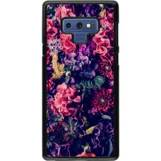Coque Samsung Galaxy Note9 - Flowers Dark