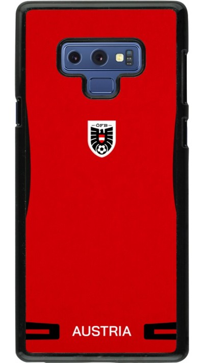 Samsung Galaxy Note9 Case Hülle - O?sterreich 2026 personalisierbares Fussballtrikot