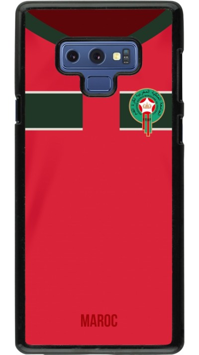Coque Samsung Galaxy Note9 - Maillot de football Maroc 2022 personnalisable