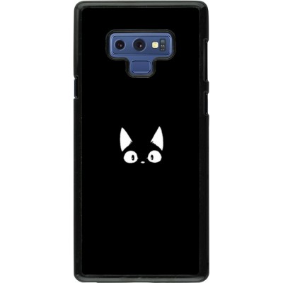 Coque Samsung Galaxy Note9 - Funny cat on black