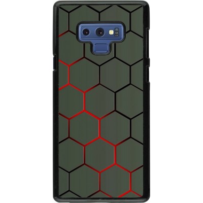 Coque Samsung Galaxy Note9 - Geometric Line red