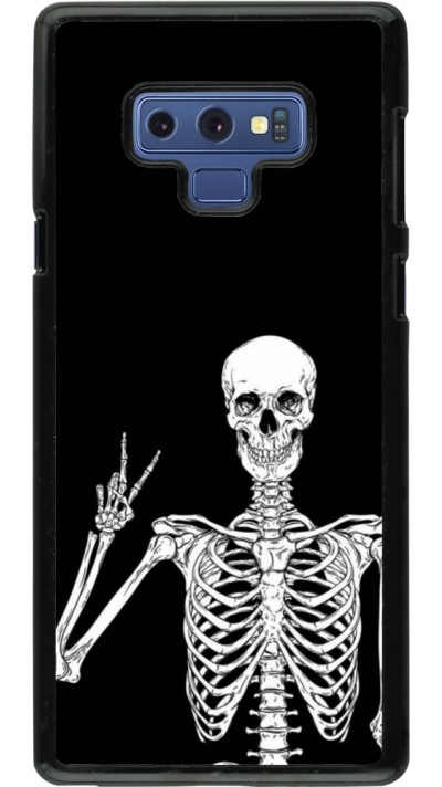 Coque Samsung Galaxy Note9 - Halloween 2023 peace skeleton