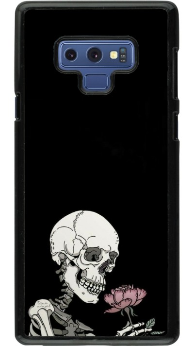 Samsung Galaxy Note9 Case Hülle - Halloween 2023 rose and skeleton
