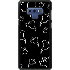 Samsung Galaxy Note9 Case Hülle - Halloween 2024 black and white ghosts