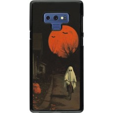 Coque Samsung Galaxy Note9 - Halloween 2025 Ghost on a bicycle