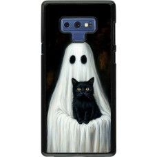 Coque Samsung Galaxy Note9 - Halloween 2025 Ghost with black cat