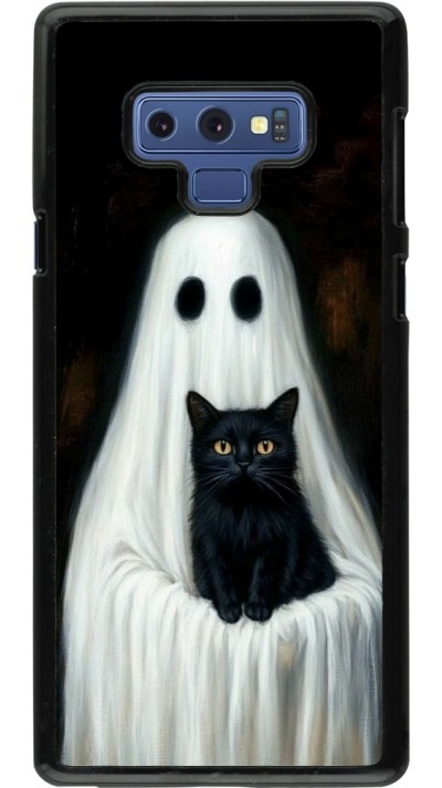 Coque Samsung Galaxy Note9 - Halloween 2025 Ghost with black cat